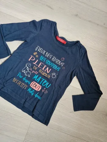 🌟tee shirt Manche longue fille🌟