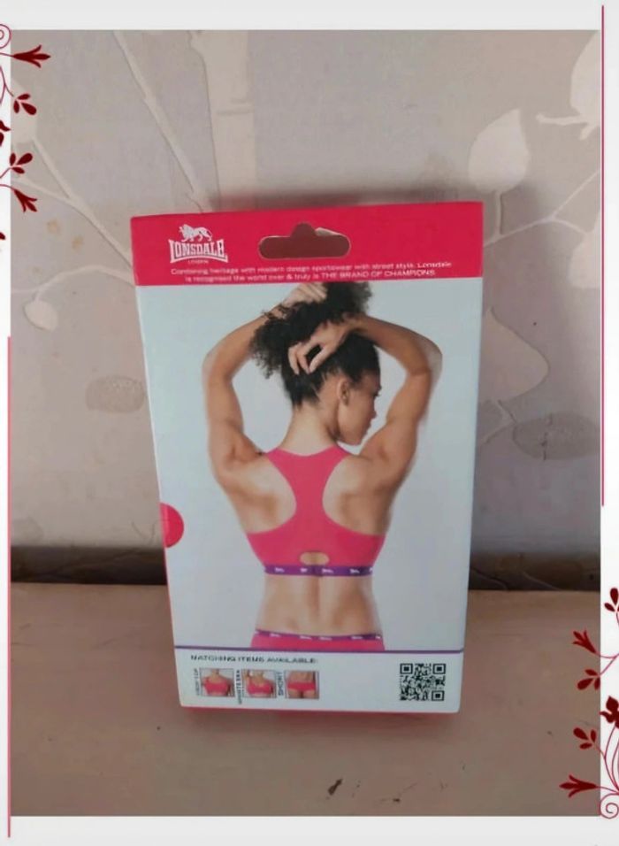 Croc top brassière rose neuve Lonsdale - photo numéro 2