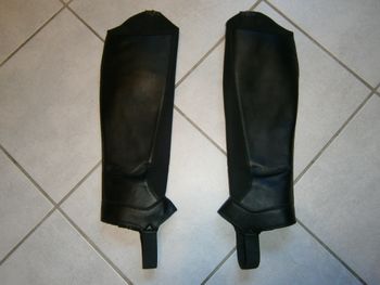 Guêtres d'équitation noir adulte