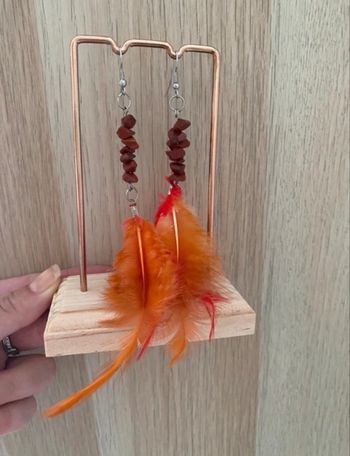 Boucles d'oreilles plumes 