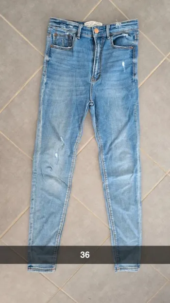 Jean skinny taille haute stradivarius