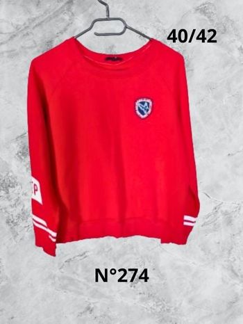 N°274 Sweat rouge T40/42. Jennyfer.