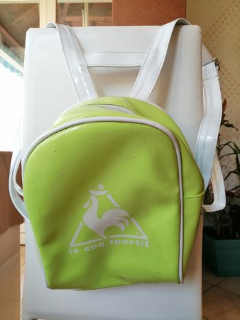 Sac à dos vert anis Le Coq Sportif