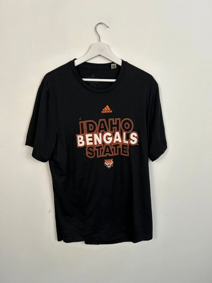 T-shirt Homme Adidas Noir et Orange | Taille XL | Très Bon État | Légère Trace | #TM86