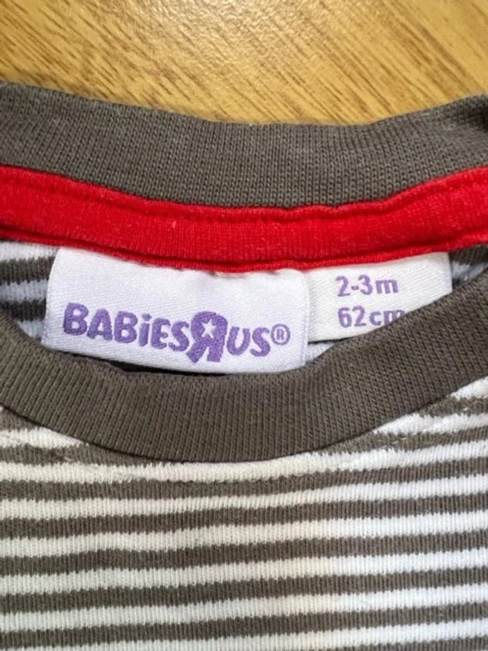 Ensemble salopette t-shirt 2-3 mois - photo numéro 4