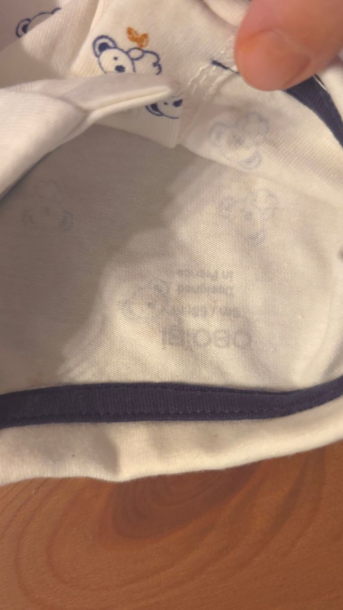 🥰😍💙 superbe ensemble sweat zippé, pantalon velours et bodie polo mc 6mois garçon 💙😍🥰 - photo numéro 7