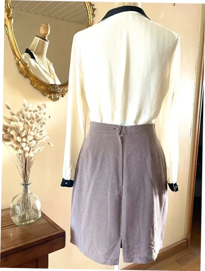 Sublime Jupe Élégante - Image d’un Jour (Vintage) - Taille M - photo numéro 6