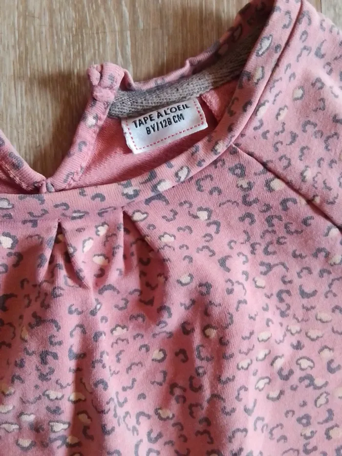 Robe fille tao tape a l oeil 8 ans rose plutôt automne hiver - photo numéro 10