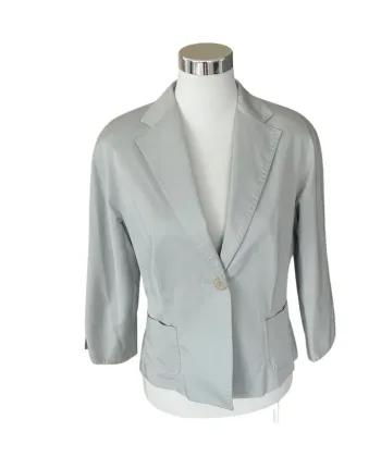 MaxMara, veste blazer gris femme, taille 44