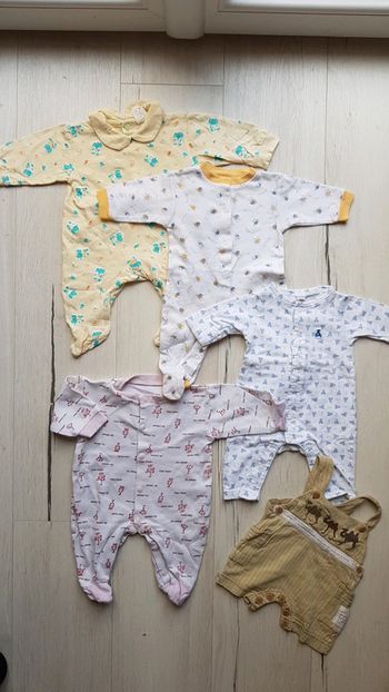 Lot de 4 pyjamas garçon mi saison 1mois