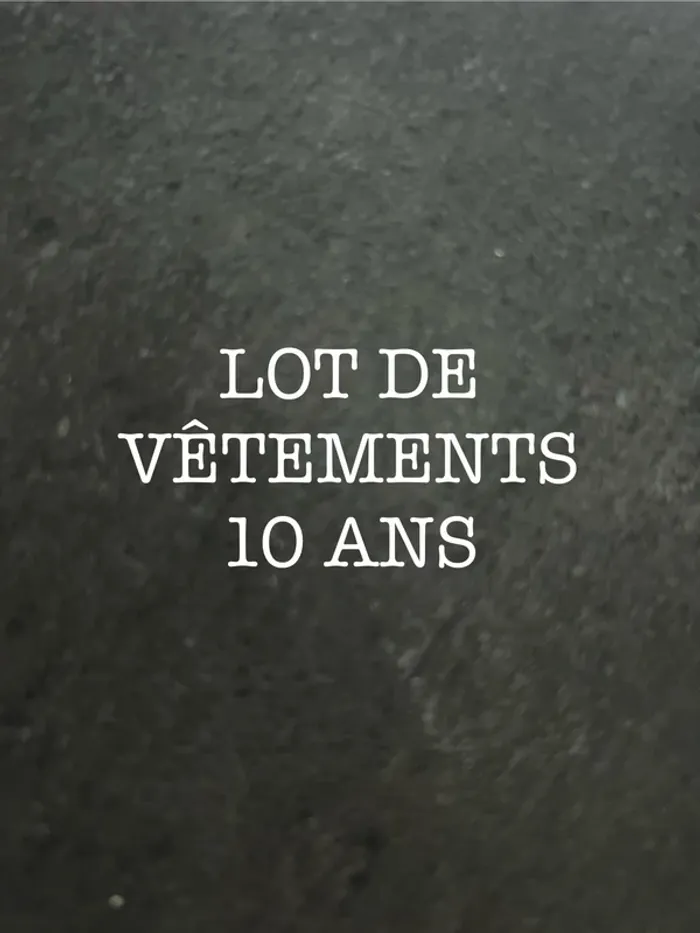 Lot de 10 ans
