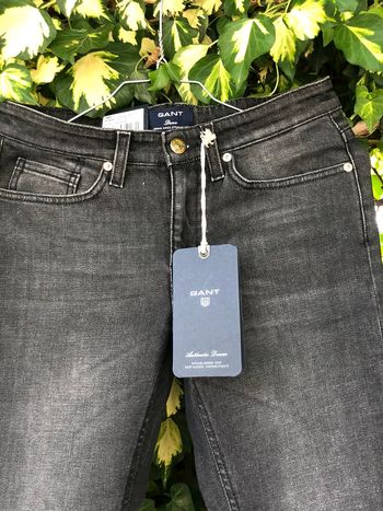 Jean gant neuf noir délavé en stretch taille 34/36