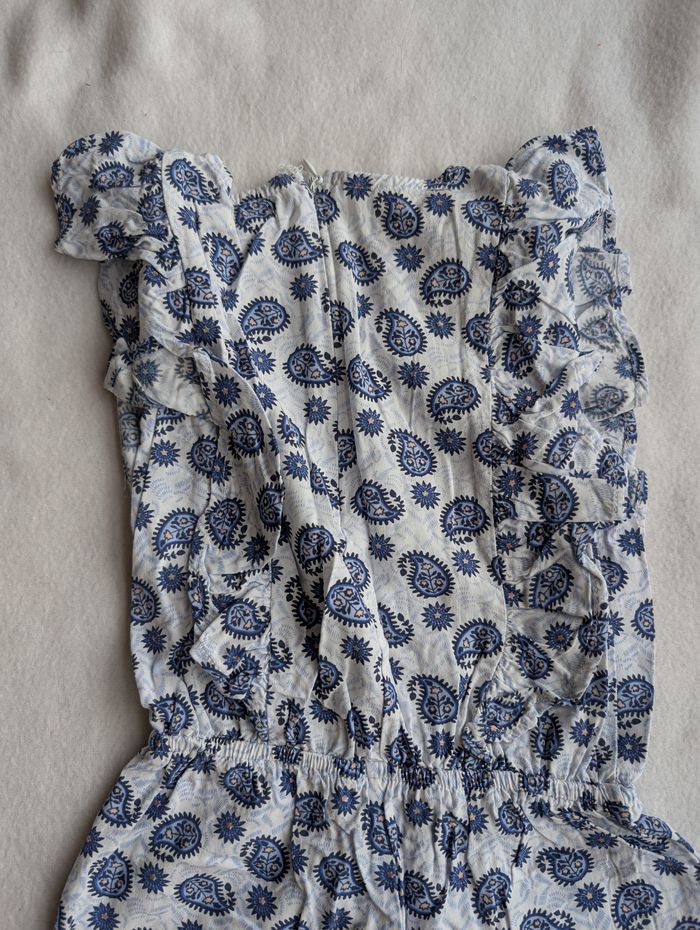 Combinaison bleu motif cachemire - 4A - Lulu castagnette - photo numéro 9