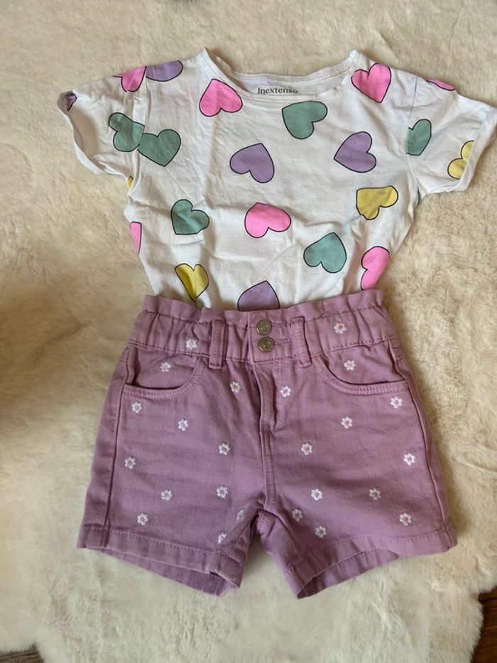 Ensemble short/t-shirt fille 🌸 - photo numéro 2