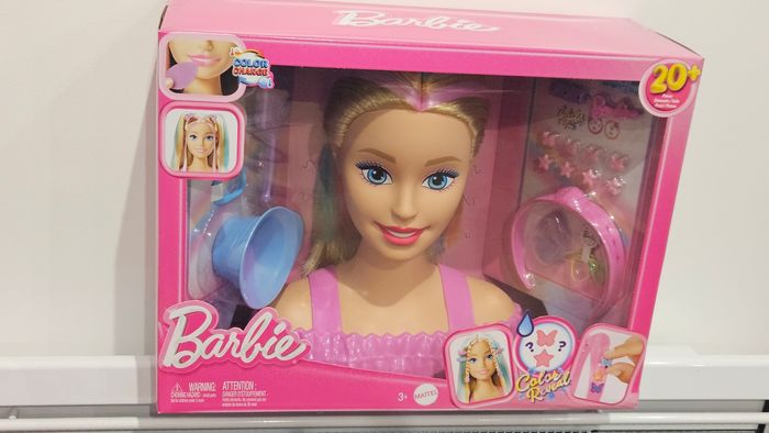 Tête à coiffer Barbie blonde avec ses accessoires - photo numéro 2