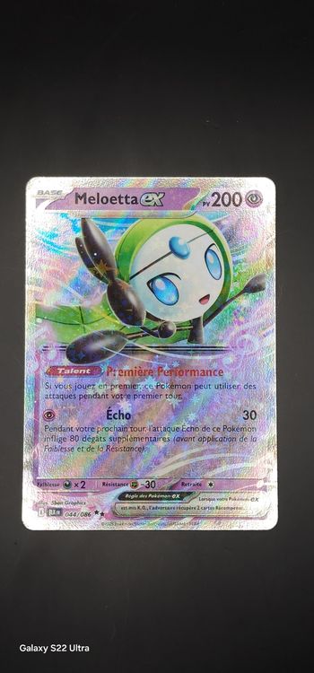 Pokemon - Meloetta EX 044/086 - Foudre Noire