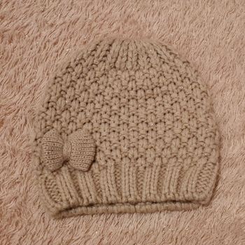 Bonnet fille en laine 2-4 ans