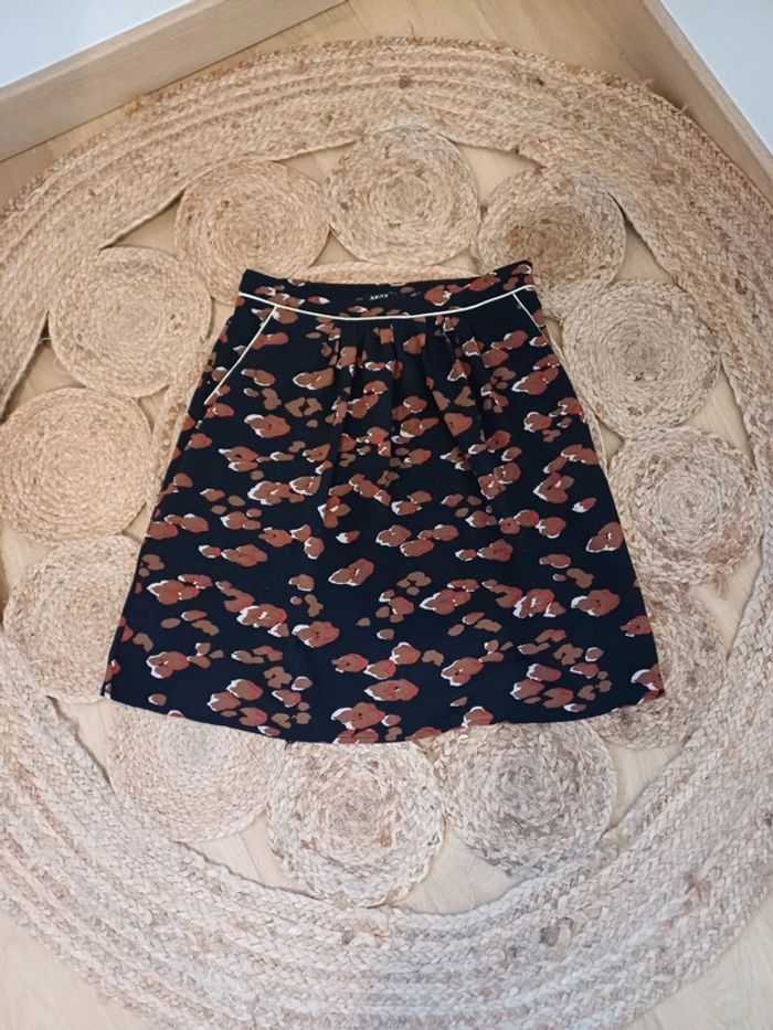 Jupe noire à imprimé Léopard Akoz de toi taille M 38 - photo numéro 9