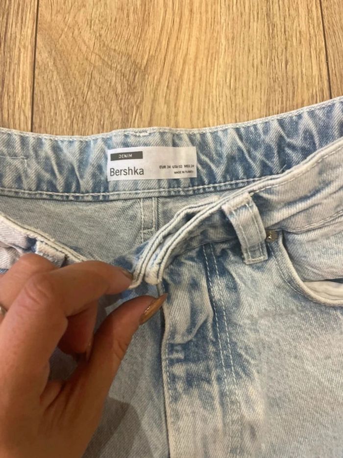 Short en jean taille haute Mom - photo numéro 4