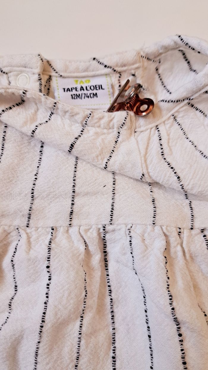 blouse tape à l œil 12mois👶 - photo numéro 3