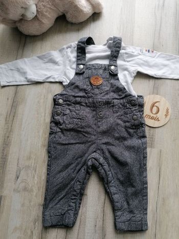 Ensemble salopette 6mois