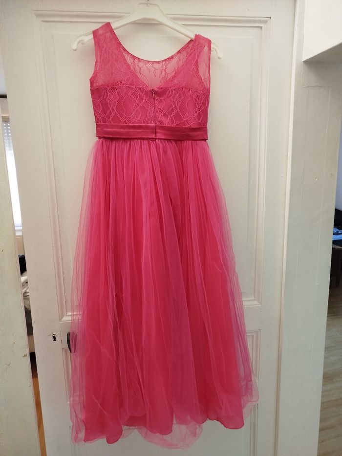 Robe de cérémonie taille 140cm rose fushia - photo numéro 2