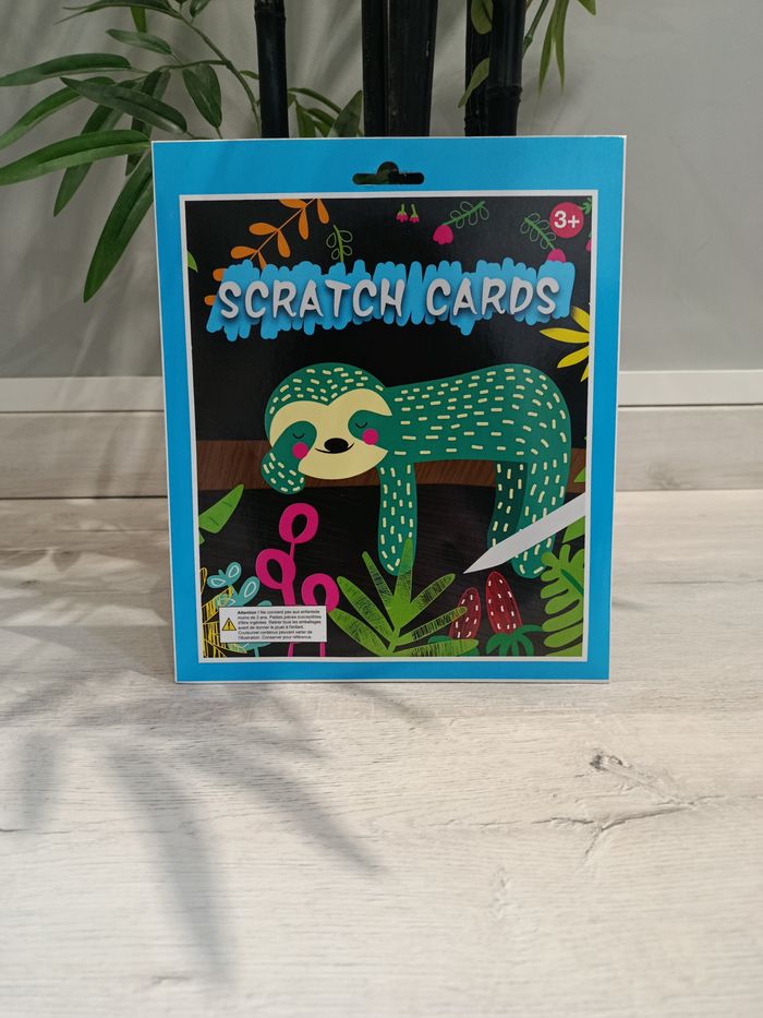 Cartes à gratter animaux