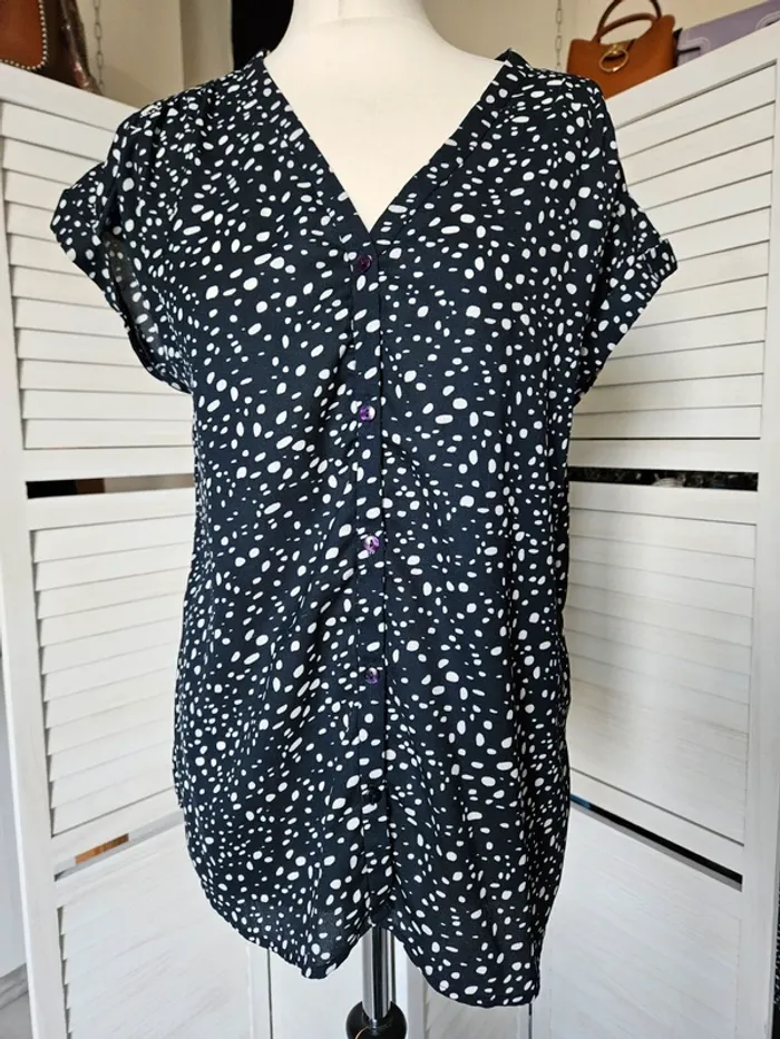 Blouse manches courtes T.L - photo numéro 4