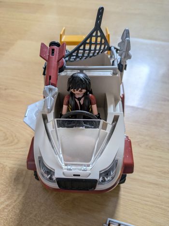 Playmobil le bandit et son véhicule amphibie