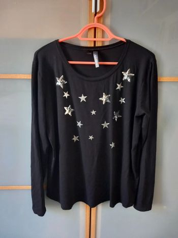 Blouse / T-Shirt Noire Taille 44/46