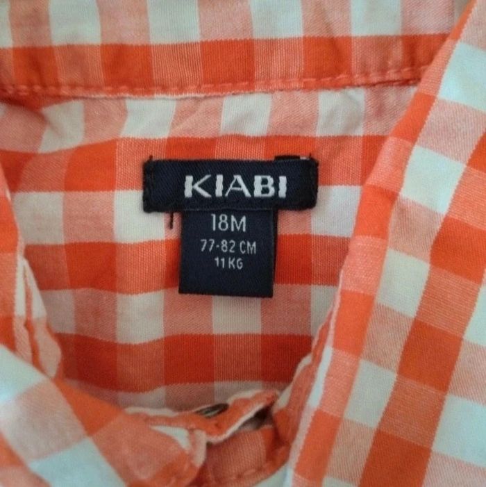 Chemise à carreaux manches courtes Kiabi - photo numéro 4