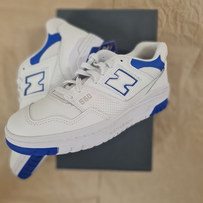 New balance 550 blanches et bleues 40,5 - photo numéro 4