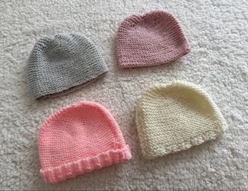 6 bonnets naissance bébé 