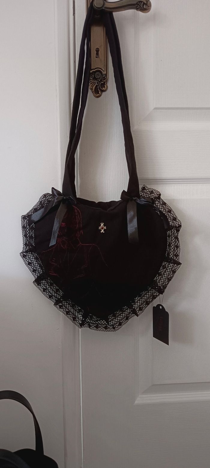 Sac cœur noir gothique Death Note