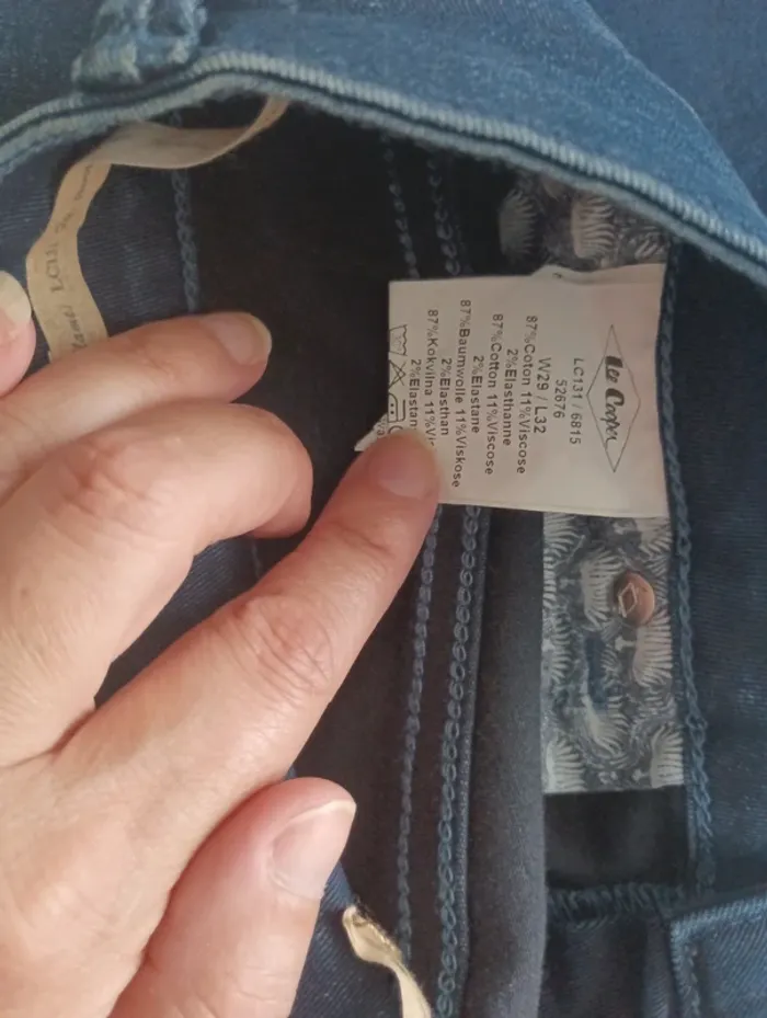 Pantalon jeans femme Lee Cooper taille 38 coupe évasée pattes d' éléphants bootcut - photo numéro 10