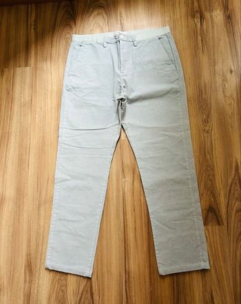 Pantalon bleu clair côtelé Slim Homme Celio Tailles 42-44