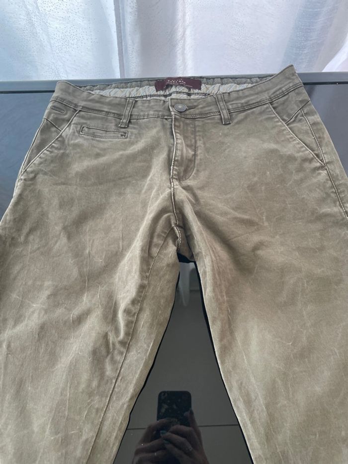 Pantalon kaki de la marque Zara Man en taille 36 - photo numéro 4