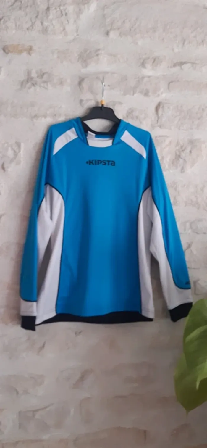 Maillot de foot bleu clair 12 ans - photo numéro 2