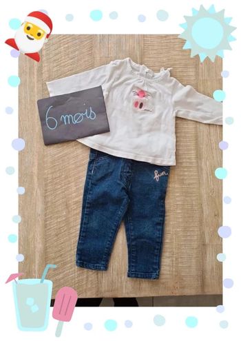 Ensemble bebe fille 6 mois