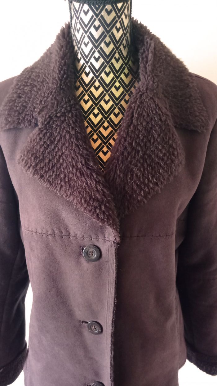 🌸Manteau imitation peau retournée, Antonelle, taille 42 - photo numéro 3