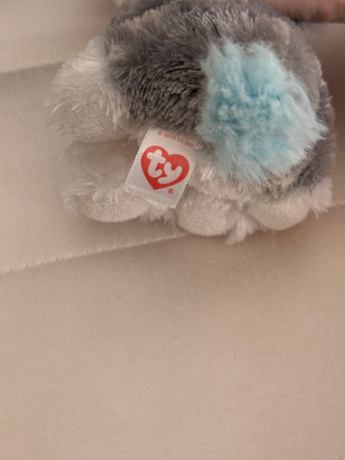 Petite peluche loup gris et blanc de Ty - photo numéro 4