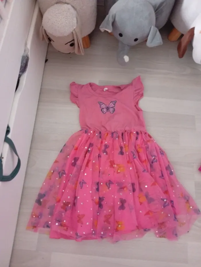 Robe papillon 5 ans
