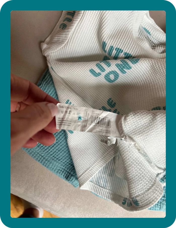 Ensemble short et tshirt nid d'abeille 12 mois - Bout'chou - photo numéro 6