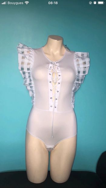 Body blanc tezenis vintage 🎀 taille S/M neuf 💋