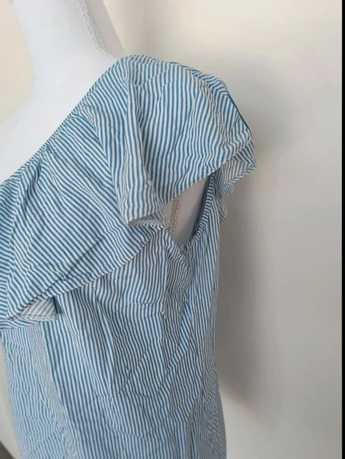 💙 Top asymétrique rayé Cache Cache – Taille 38 - photo numéro 4