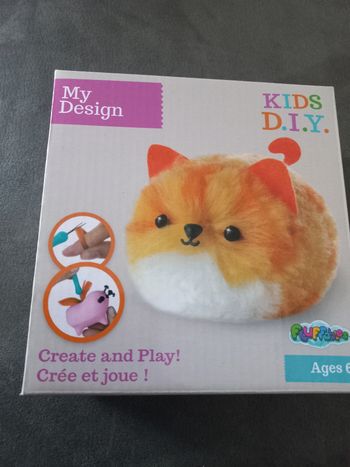 Kit creatif my design kids diy fluffables hamster