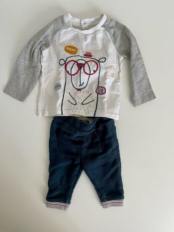 ENSEMBLE PANTALON TEESHIRT MANCHES LONGUES