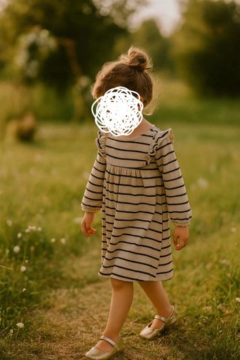 Robe marinière en coton – Zara Kids, taille 5/6 ans - tenue parfaite pour la rentrée 🤍