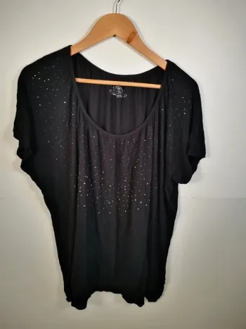 C34 blouse noir C&A XL