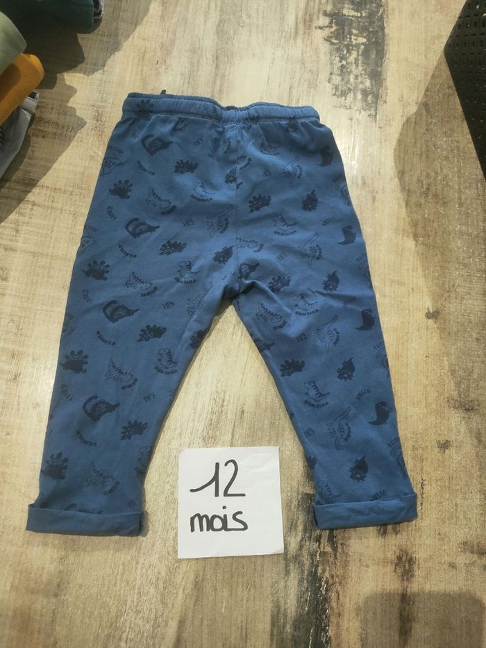 Bas de pyjama bleu marine pour bébé garçon 12 mois inextenso - photo numéro 2